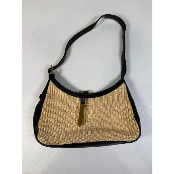 DeMellier Beige and Black Tokyo Handbag As-is Condition - Picture 4 of 15